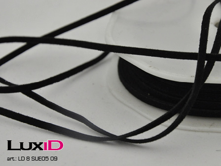 Suede Cord 09 black 3mm x 25m